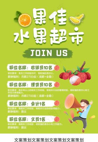 水果超市招聘图片