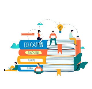 英语学习听力阅读口语矢量素材图片