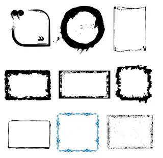 中国风水墨边框素材图片
