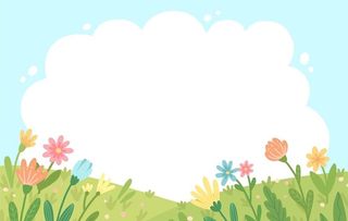 儿童卡通草地矢量图片