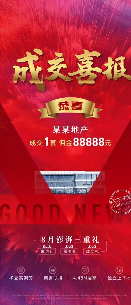 地产劲销热销海报图片ai矢量模版下载
