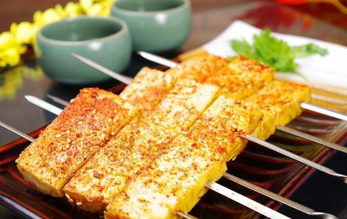 烤素鸡豆腐图片