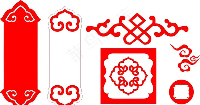 中国风元素图片cdr矢量模版下载