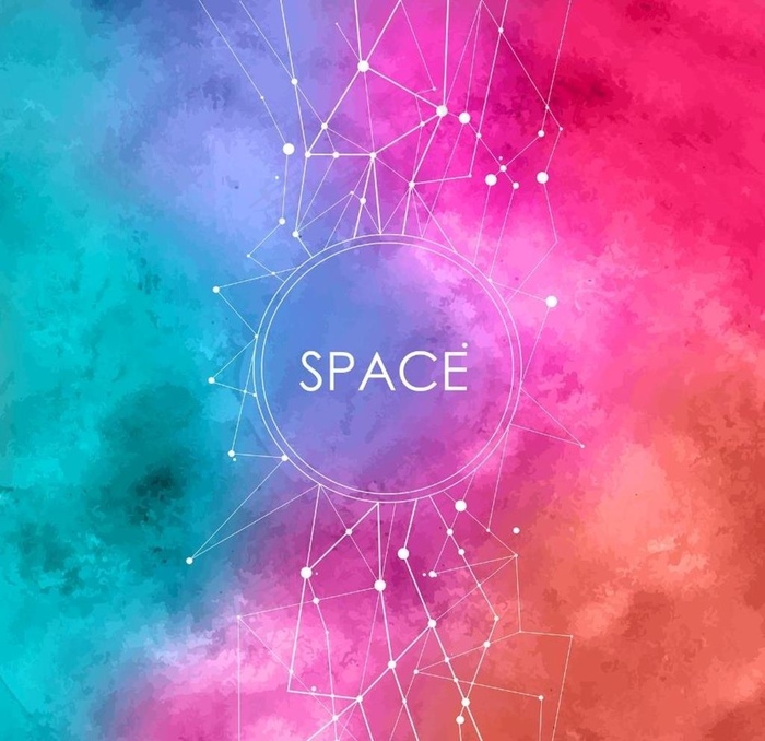 水彩晕染星空图片eps,ai矢量模版下载