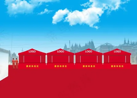 休息区效果图图片