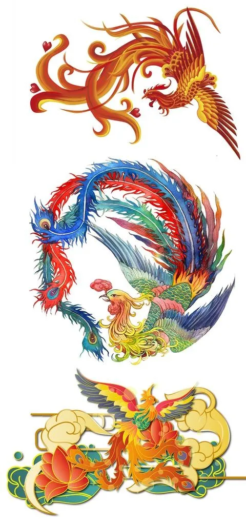 凤凰图片(2362x4724)psd模版下载