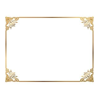 欧式金色花纹边框图片