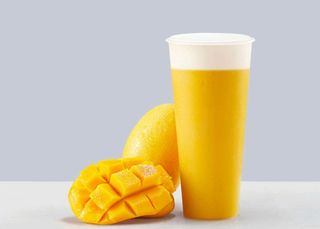 芒果芝士奶盖图片