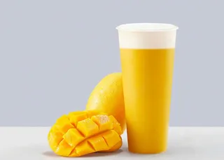 芒果芝士奶盖图片