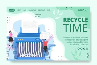 ai矢量垃圾回收环保图片