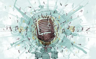 麦克风音乐背景图片