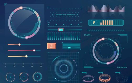 科技数据屏图片