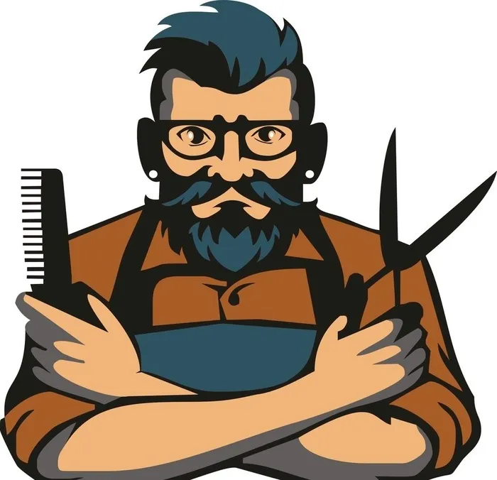 卡通托尼理发师图片