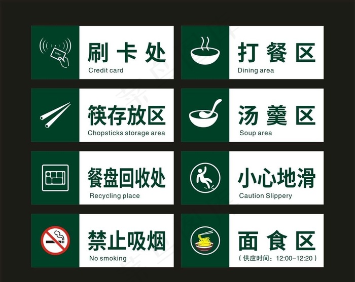 厨房重地 标示牌图片cdr矢量模版下载