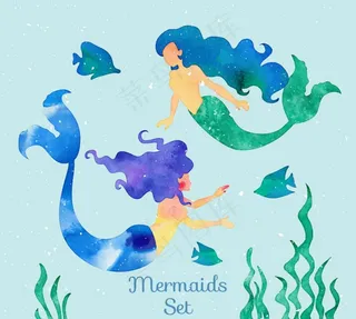 大海中的美人鱼图片