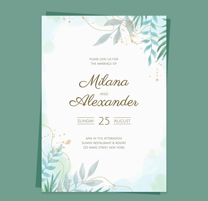 婚礼邀请函 图片