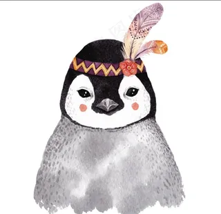 创意水彩动物图片