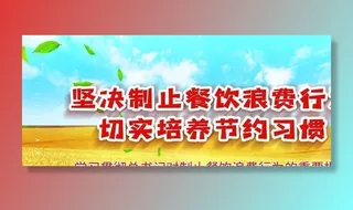 节约粮食展板图片