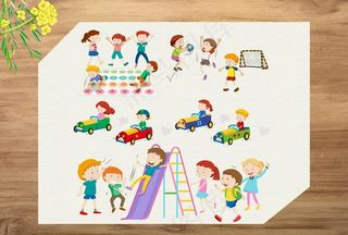 卡通儿童插画图片