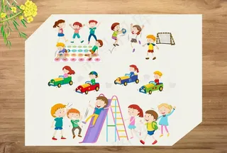 卡通儿童插画图片