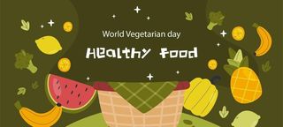 国际素食日展板图片