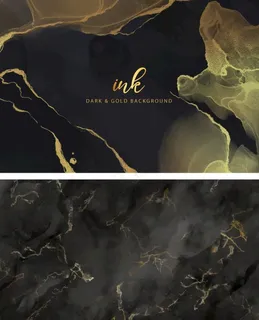 黑金质感大理石纹背景图片