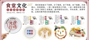 食堂标语 食堂展板图片