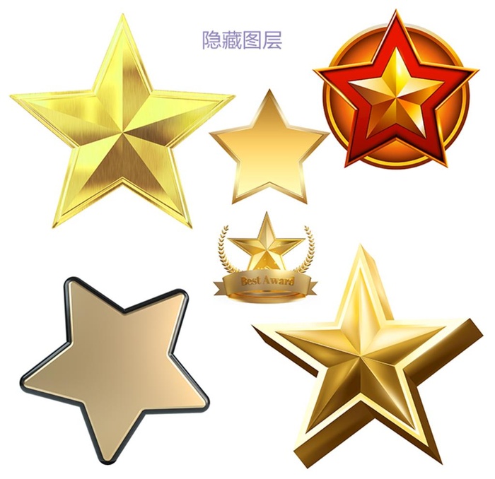 星星素材图片(4134x4134)psd模版下载