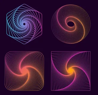 AI创意渐变线条科技海报背景图片