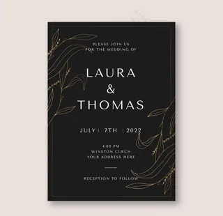 高端典雅贺卡请柬设计图片