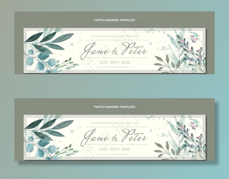 小清新植物花卉海报图片