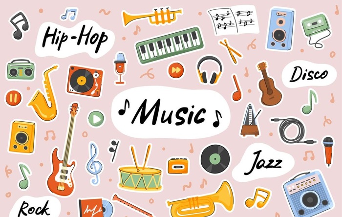 音乐乐器元素图片