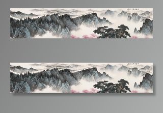 白雪石国画古塞春光图片