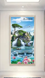 黄山迎客松图片