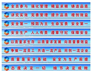 厂房安全生产宣传标语图片