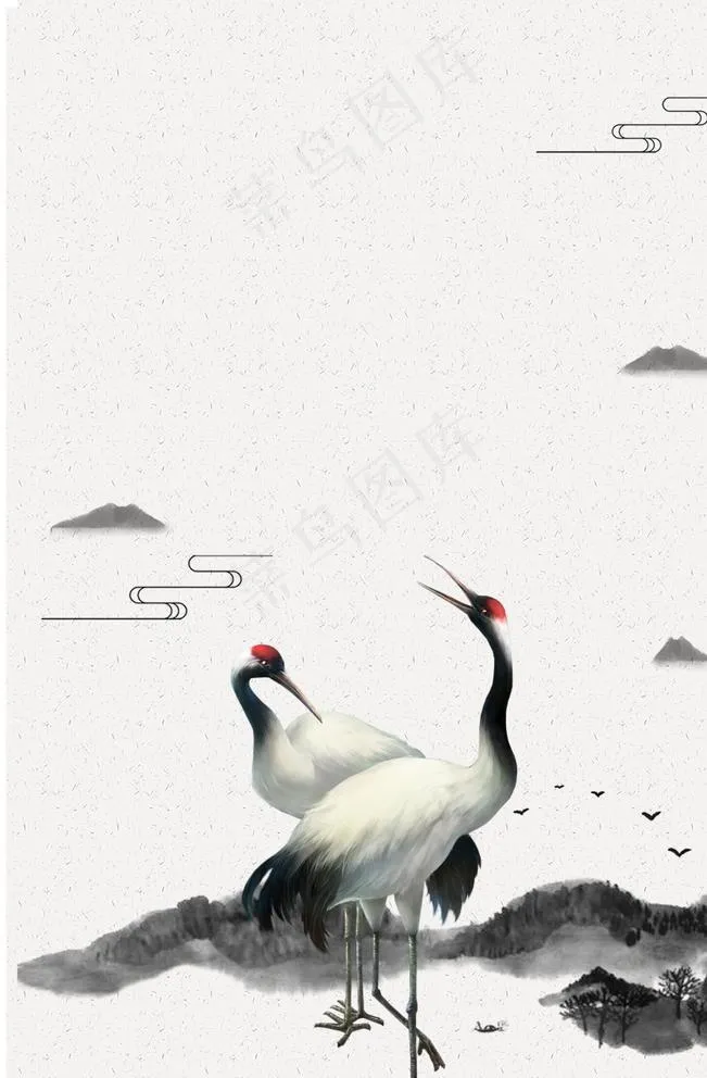 中式装饰画图片psd模版下载