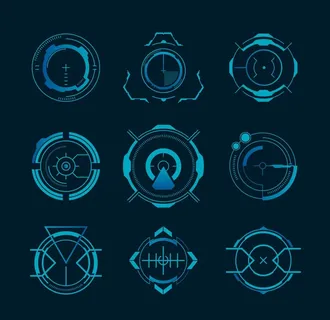 蓝色创意科技边框装饰图案素材图片 蓝色创意科技边框装饰图案素材图片