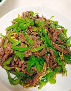 青椒牛肉丝图片