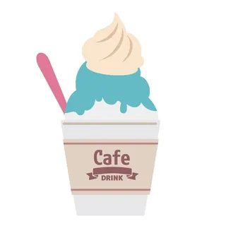 夏日冷饮矢量插画图片