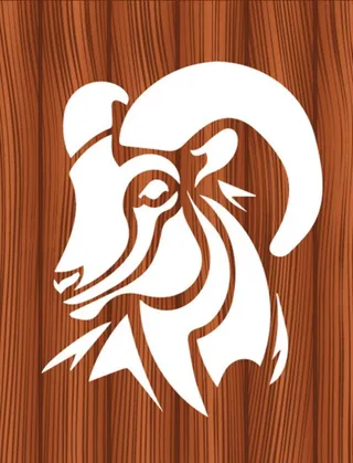 木板,矢量,羊头,标志,山羊,牡羊座,羚羊