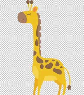长颈鹿 卡通图片
