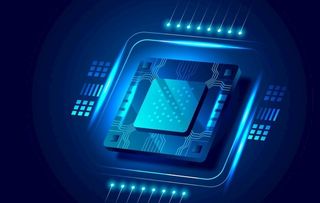 电子元件芯片科技插画设计图片