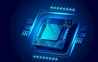 电子元件芯片科技插画设计图片