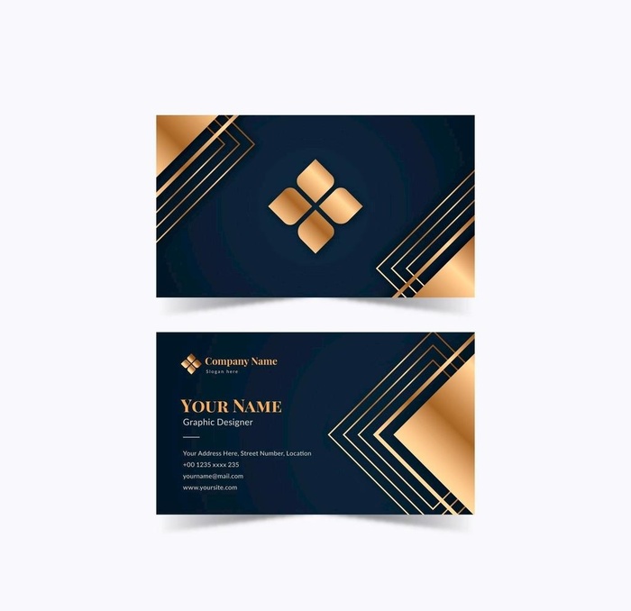 黑色名片图片ai矢量模版下载
