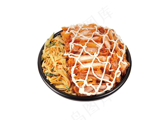 烤肉拌饭美食料理图片