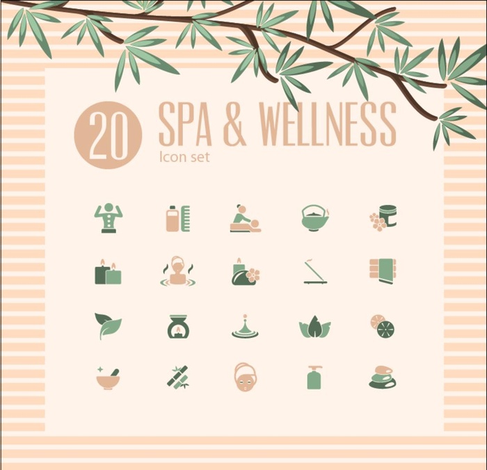 养生矢量图标图片