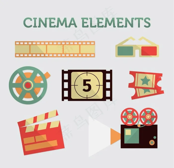 电影素材图片ai矢量模版下载