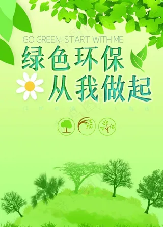 绿色环保海报图片