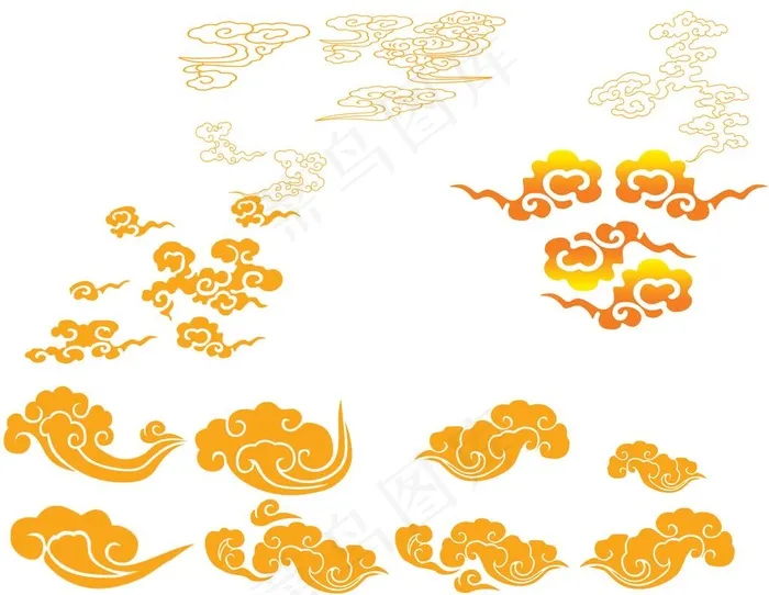 祥云图片(14666x11811)psd模版下载