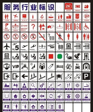 服务行业标识图片